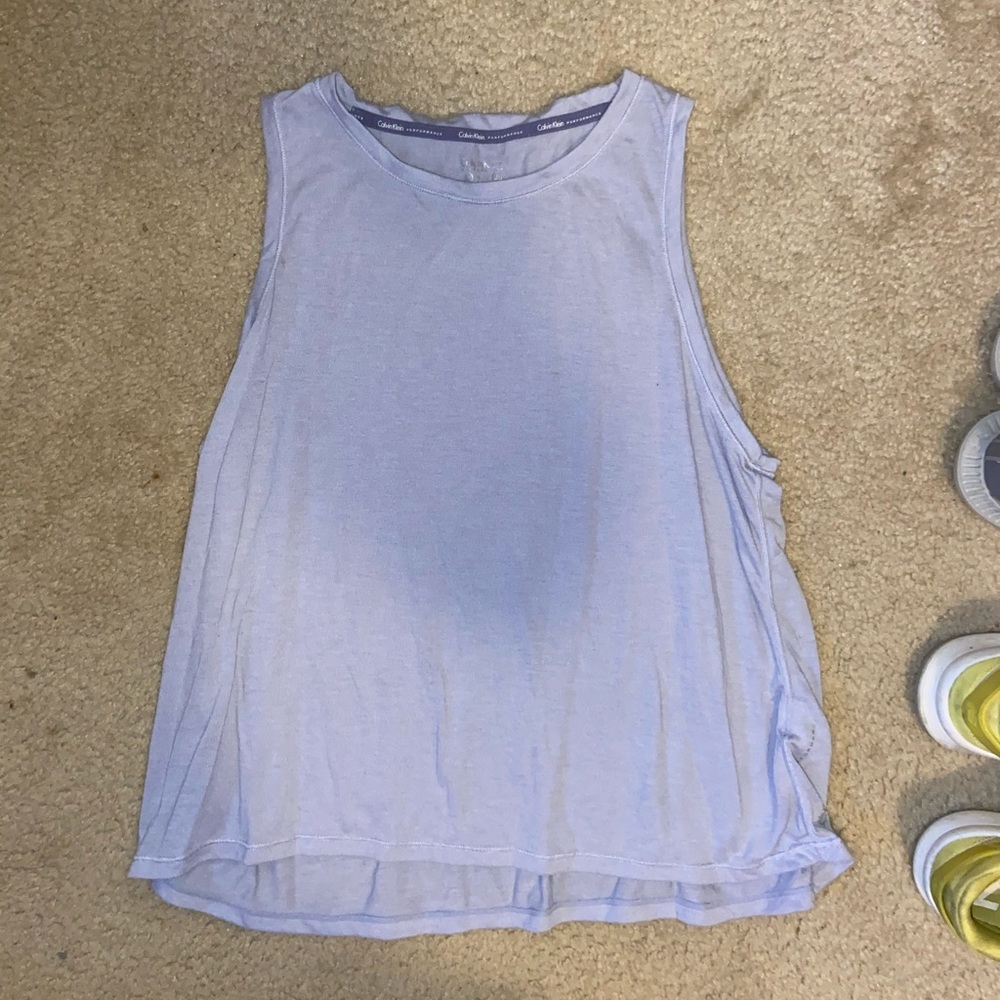Purple Calvin Klein tank top